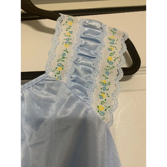 Vintage Slip Dress Nightgown 100% Nylon Cottage Core Fairy Feminine S (DD10) - Picture 2 of 7